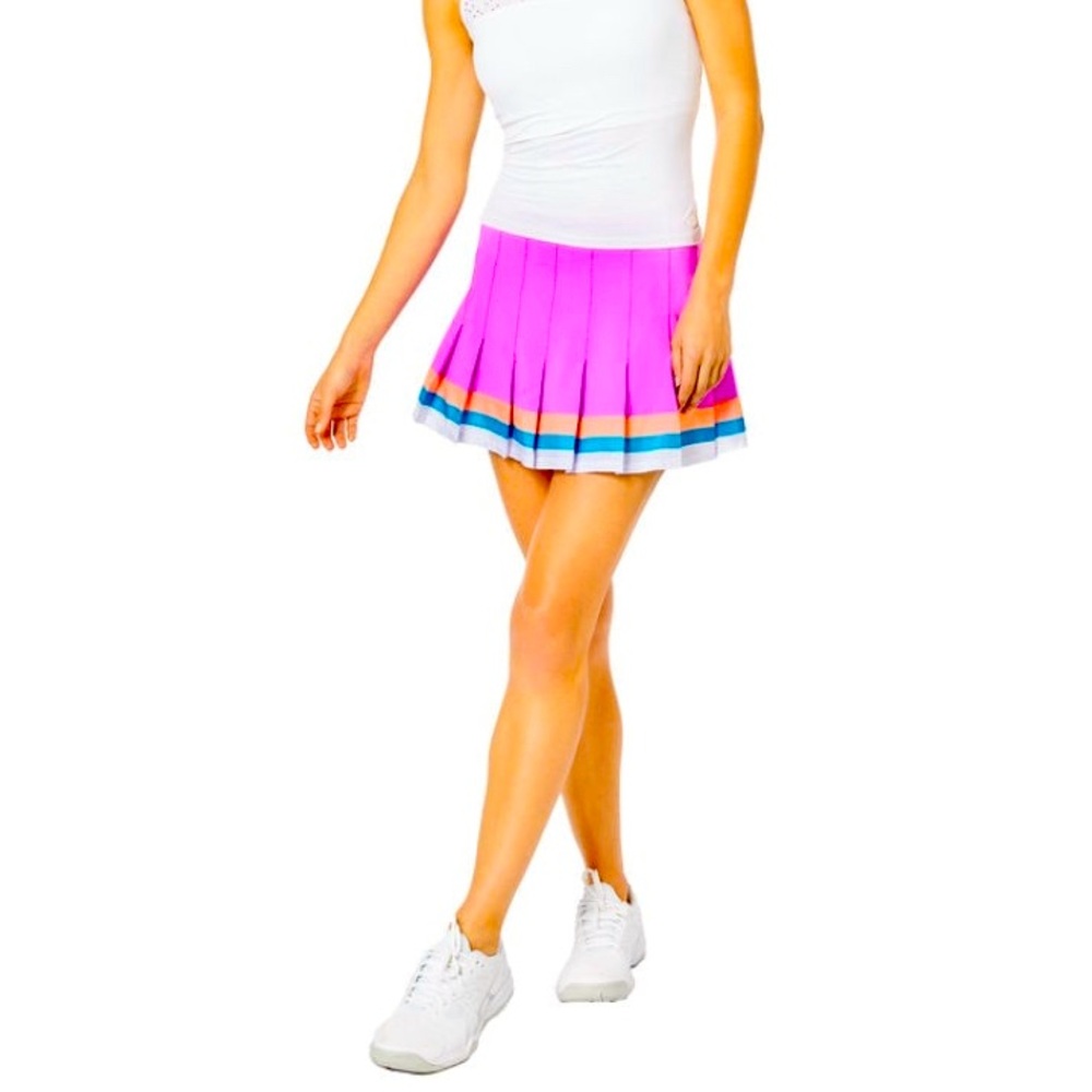 Lilly Pulitzer Loren Skort Amethyst Sz L Pleated Luxletic Tennis
